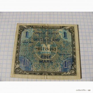 1 марка, Германия 1944 год, Американская оккупация