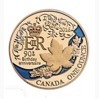 Сувенир-монета к 90-летию королевы Елизаветы II