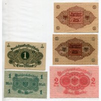 Комплект 1, 2 марки 1914, 1920 рр. Німеччина