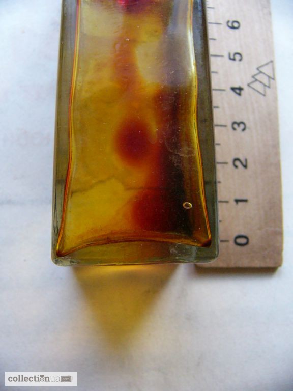 Фото 3. Старинная бутылочка, квадратная, толстое стекло конец 19 нач.20 века