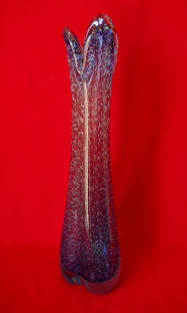 Фото 4. Винтажная ваза из голубого Муранского стекла