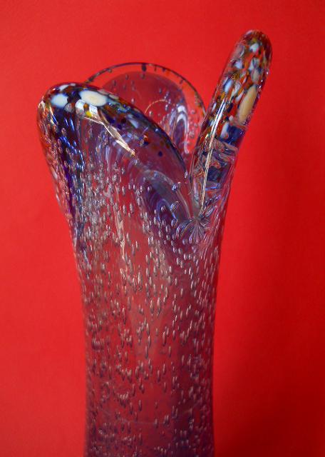 Фото 5. Винтажная ваза из голубого Муранского стекла