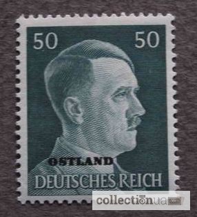 Фото 3. Марка Adolf Hitler. Deutsches Reich. Ostland. 50 pf. 1941г. SC 16. MVLH. XF