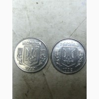 Продам монету Уераїни 1 копійка 1992 року з товстим гуртом