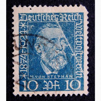 Марка Германия Рейх 1924 Фон Стефан почта