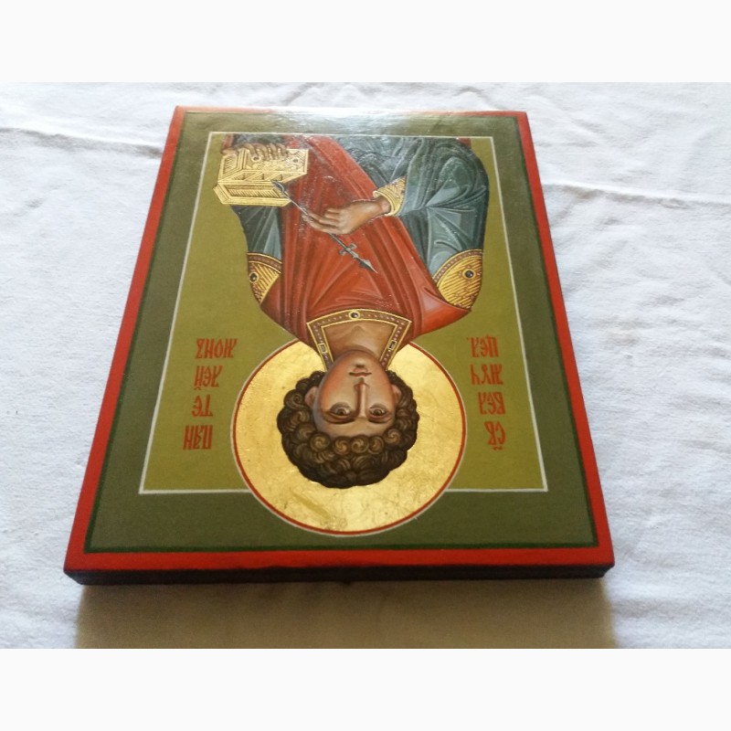 Фото 4. Икона Святой великомученик Пантелеймон целитель. Письмо темперой, ручная работа