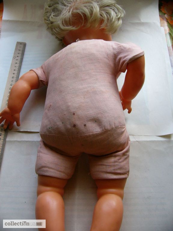 Фото 2. Большая кукла ГДР, времён СССР, папье-маше, винил, 60см