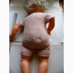 Большая кукла ГДР, времён СССР, папье-маше, винил, 60см