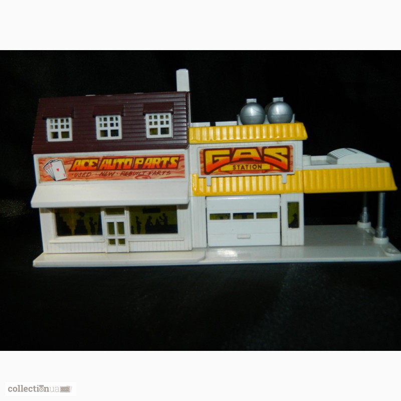 Фото 2. Масштабная Модель Здание Заправка Кафе Micro Machines 1989 Galoob Toys