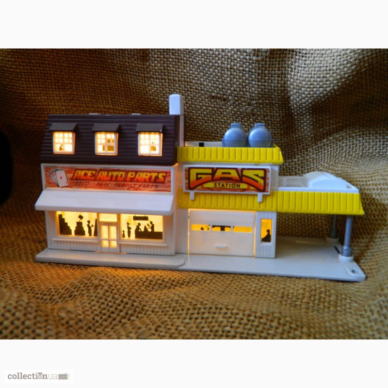 Фото 8. Масштабная Модель Здание Заправка Кафе Micro Machines 1989 Galoob Toys