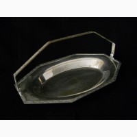 Старинная ваза конфетница-мельхиор/серебро