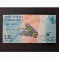 100 ариари 2017г. Мадагаскар. Пресс