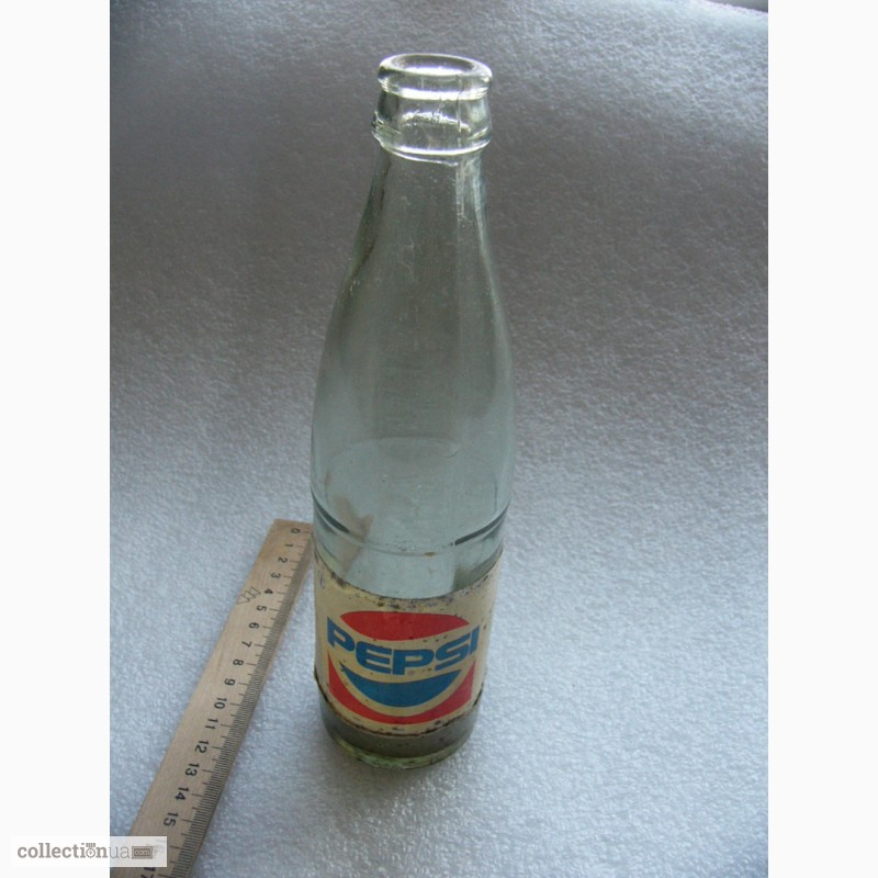 Фото 2. Коллекционная бутылка, Pepsi Cola, стекло, Укрпищепром СССР 1989г