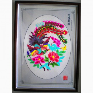 Продам китайскую картину ручной работы из бумаги