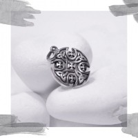 Срібний кулон – талісман « Байкерський хрест»