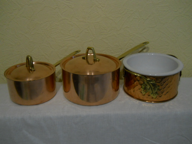 Фото 6. Винтажный набор медно-стальной посуды