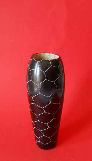 Фото 2. Винтажная ваза для цветов из поделочного натурального камня