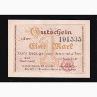 1 марка 1921г. 191535. Брауншвейг. Германия. Пресс