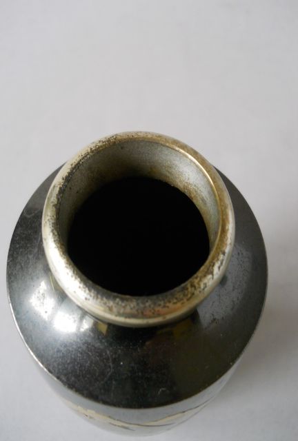 Фото 17. Винтажная Японская ваза из смешанного металла с пейзажем Фудзи