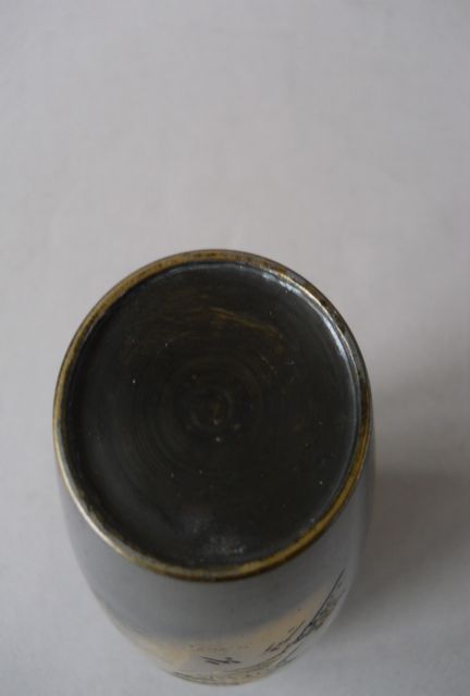 Фото 18. Винтажная Японская ваза из смешанного металла с пейзажем Фудзи