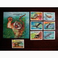 Добірка марок Фауни, 6 блоків + 50 марок