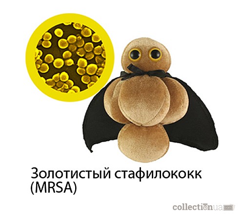 Фото 2. Мягкие Плюшевые Микробы GiantMicrobes MRSA Золотистый стафилококк