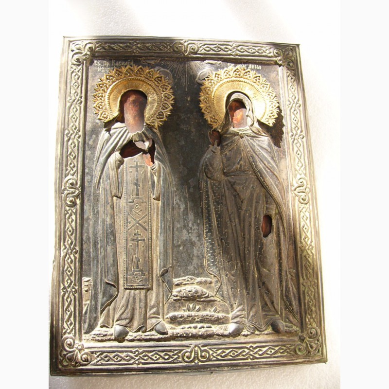 Фото 11. Икона Св. Мученица Анна и Св. Пр. Василий исповедник 19 век