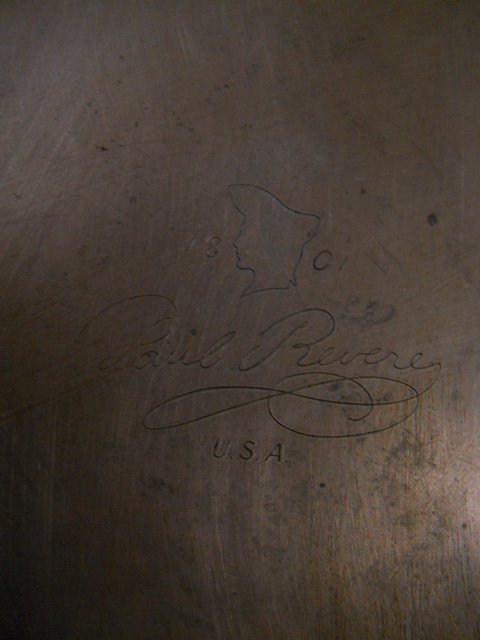 Фото 11. Медно/стальная кастрюля с крышкой и длинной ручкой фирмы Paul Revere США
