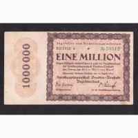 1 000 000 марок 1923г. Дрезден. G 53512. Германия
