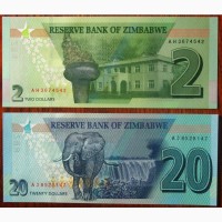Банкноти Зімбабве UNC