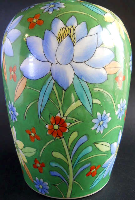 Фото 8. Винтажная восточная керамическая ваза с крышкой