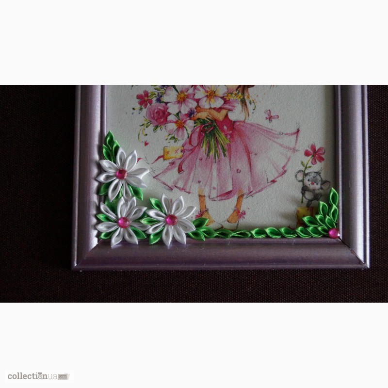 Фото 2. Картина в детскую комнату Девочка с цветами