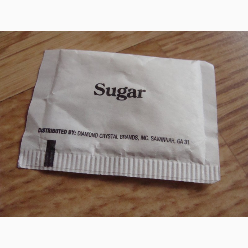 Фото 14. Пакетик с сахаром. Импорт