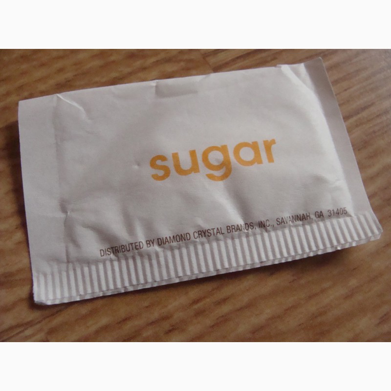Фото 19. Пакетик с сахаром. Импорт