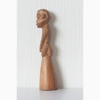 Африканская статуэтка обезьяна резная из дерева ручная работа