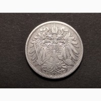 20 геллеров 1893г. Австро-Венгрия