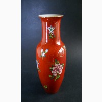 Винтажная Китайская ваза для цветов-HONG KONG