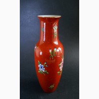 Винтажная Китайская ваза для цветов-HONG KONG