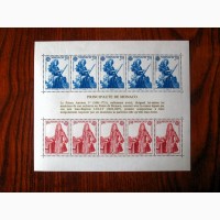 Добірка марок Монако, 6 листів