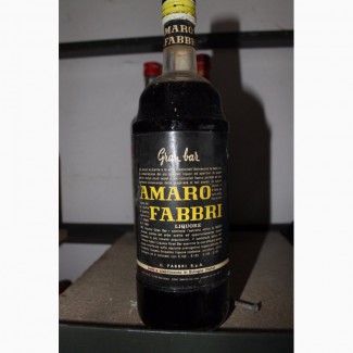 Gran bar amaro fabbri liquore Италия Колекция ликер 50-тых годов