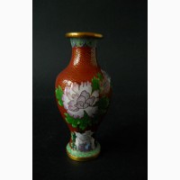 Китайская винтажная ваза клуазоне