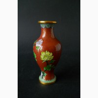 Китайская винтажная ваза клуазоне
