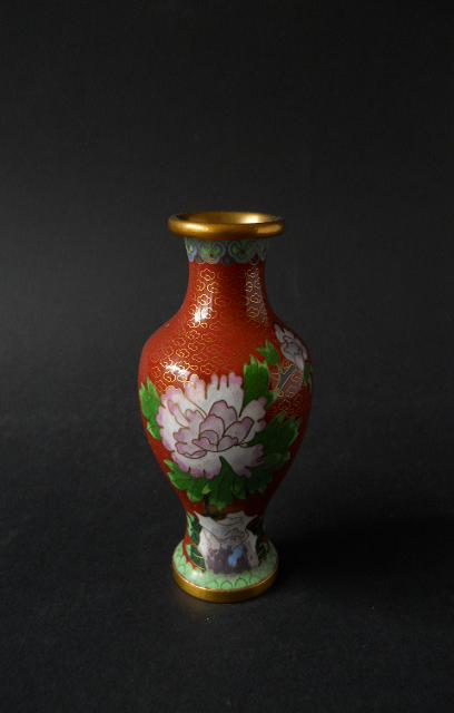 Фото 2. Китайская винтажная ваза клуазоне