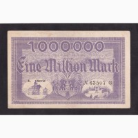 1 000 000 марок 1923г. 63507. Меране. Германия
