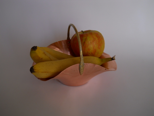 Фото 4. Винтажные медная корзина-фруктовница