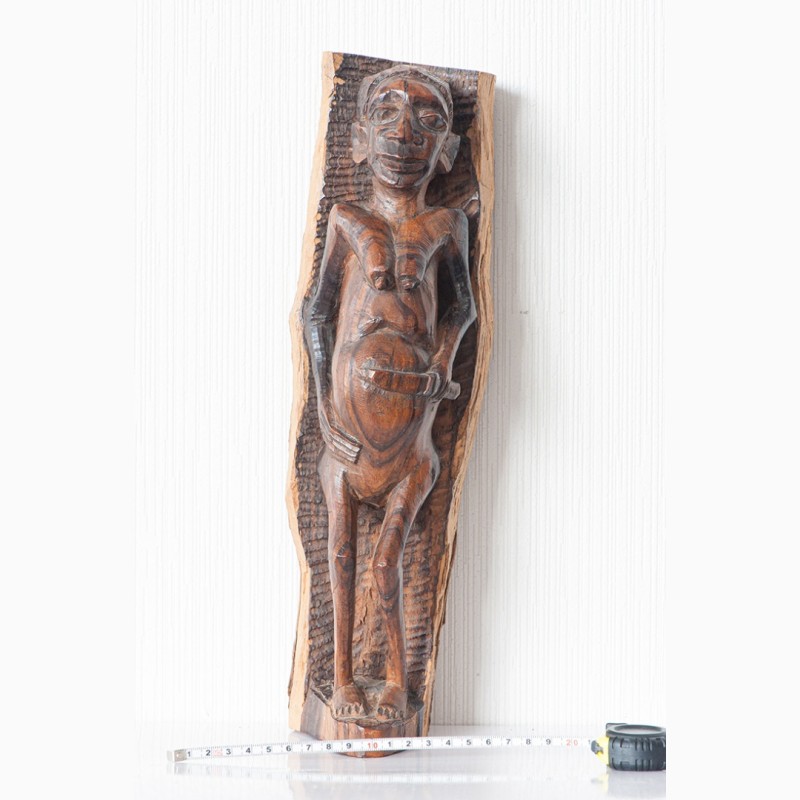 Фото 10. Африканская статуэтка резная скульптура женщины африканки из черного дерева эбен