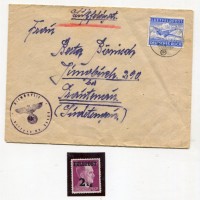 Комплект конверт Люфтфельдпост 1943 р.+марка