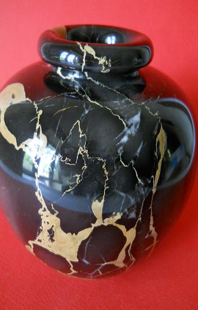 Фото 6. Винтажная ваза из черного мрамора