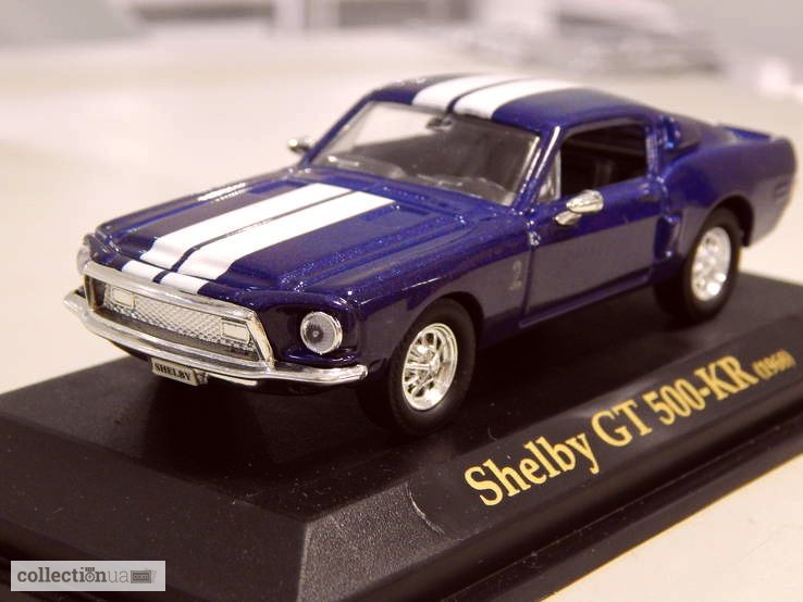 Фото 10. Модель Shelby GT 500-KR 1968 r. На подставке. 1:43