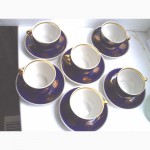 Патриотическое: 6 фарфоровых чайных/кофейных пар, Довбыш 70-е гг